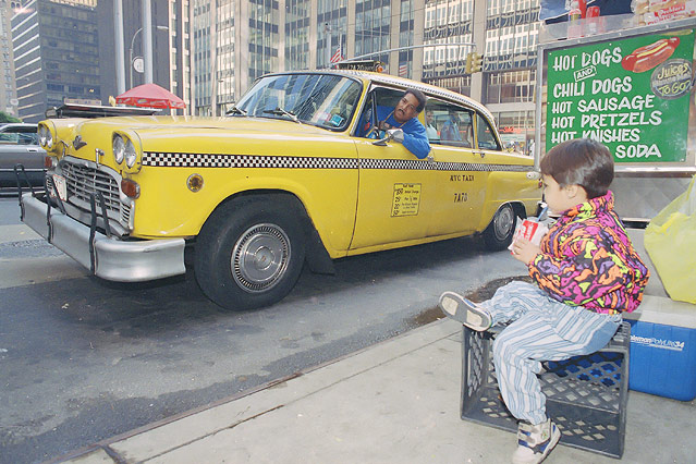 © AP/Richard Drew Checkered Taxi in New York, 1992