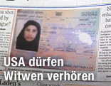 Passfoto einer Bin-Laden-Witwe