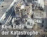 Zerstörter Reaktor 3 des Kernkraftwerks Fukushima
