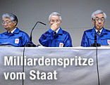 Die Führungsspitze des Energiekonzerns TEPCO