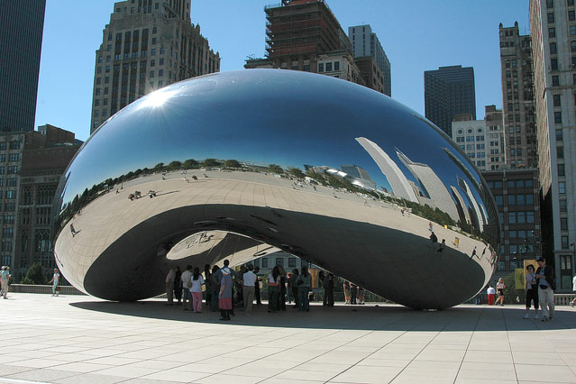 © Anish Kapoor/walter Mitchell/Peter J. Schluz Skulptur "Cloud Gate" in Chicago