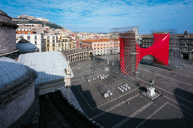 © Anish Kapoor/Attilio Maranzano Installation auf dem Piazza del Plebiscito in Neapel