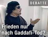 Libyens Staatschef Muammar Al-Gaddafi