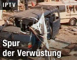 Zerst&ouml;rte Fahrzeuge