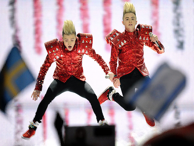 © dapd/Nigel Treblin Jedward aus Irland