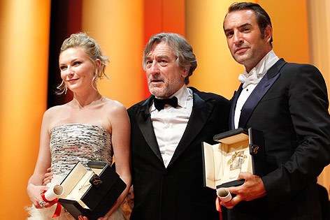 © APA/EPA/Ian Langsdon Robert De Niro, Kirsten Dunst und Jean Dujardin