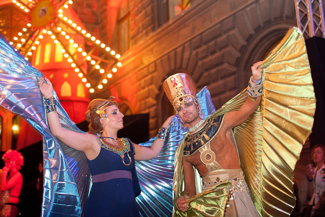 Szene vom Life Ball im Wiener Rathaus