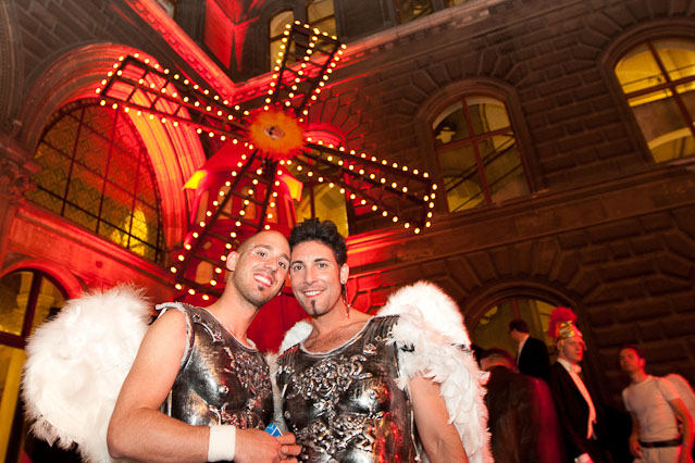 Szene vom Life Ball im Wiener Rathaus