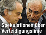 IWF-Chef Dominique Strauss-Kahn und sein Anwalt Benjamin Brafman