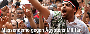 Demonstranten am Tahrir Platz