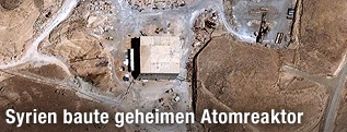 Luftaufnahme des vermeintlichen Atomreaktors in Syrien