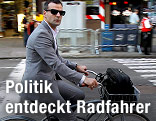 Radfahrer in Manhattan