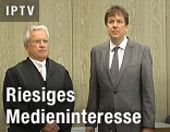 TV-Moderator Jörg Kachelmann vor der Urteilsverkündung