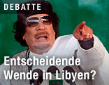 Libyens Machthaber Muammar al-Gaddafi