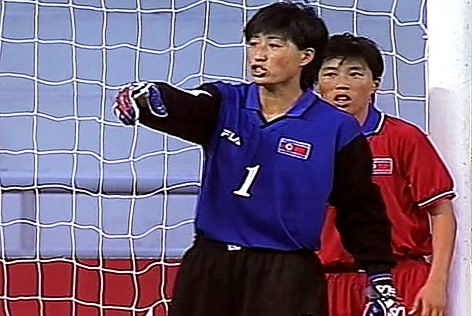 Spielerinnen des Frauenfußball-Nationalteams von Nordkorea