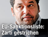 Der libysche Manager und Vertraute von Muammar al-Gaddafi, Mustafa Zarti