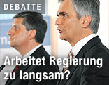 Kanzler Werner Faymann und Vize Michael Spindelegger