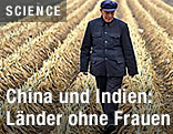 Chinesischer Bauer auf dem Feld