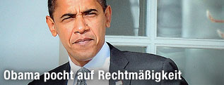 US-Präsident Barack Obama mit ernster Miene