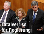 Regierungsmitglieder im Parlament