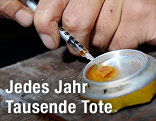 Spritze mit Heroin