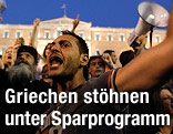 Protestierende Griechen