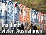 Bunte Häuser auf Helgoland