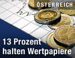 Münzen auf Börsenmeldung