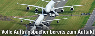 Luftfahrtschau-Messe im französischen Le Bourget