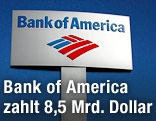 Schild der Bank of America