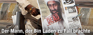 Zeitung mit Schlagzeile von Osama Bin Ladens Tod