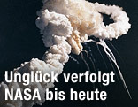Exlposion der Raumfähre „Challenger“ kurz nach ihrem Start