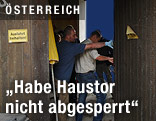 Haustür des Verdächtigen Michael K.