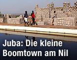 Bauarbeiter in südsudanesischer Stadt Juba