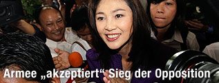 Pheu Thai Spitzenkandidatin Yingluck Shinawatra