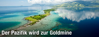 Lufbild der Fergusson-Insel, Papua Neu Guinea