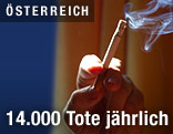 Hand mit Zigarette