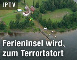 Luftaufnahme der norwegischen Insel Utoya