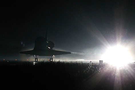 © AP/Terry Renna Spaceshuttle "Atlantis" bei Landung