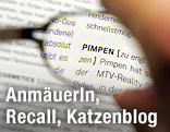 Auszug aus einem Duden-Spezialwörterbuch