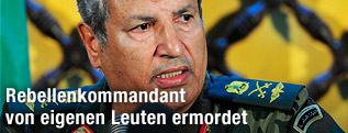 Kommandant der libyschen Rebellen, Abdel Fattah Junis