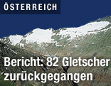 Gletscher mit wenig Schnee