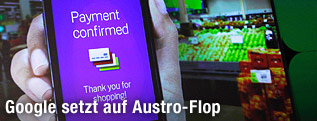 Demonstration der Google-Wallet-Applikation in New York