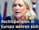 Die Vorsitzende der französischen Rechtspartei Front National Marine Le Pen