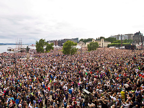 Trauermarsch in Oslo