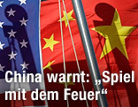 USA- und China-Flagge