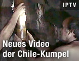 Zwei Kumpel in einer Mine in Chile