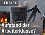 Randalierer auf der Straße
