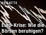 Börsenanzeigetafel in Frankfurt