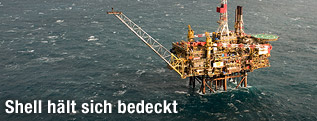 Shell-Ölplattform in der zentralen Nordsee